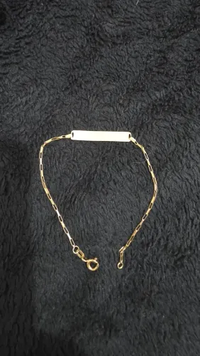 LINDA PULSEIRA INFANTIL EM OURO 18K
