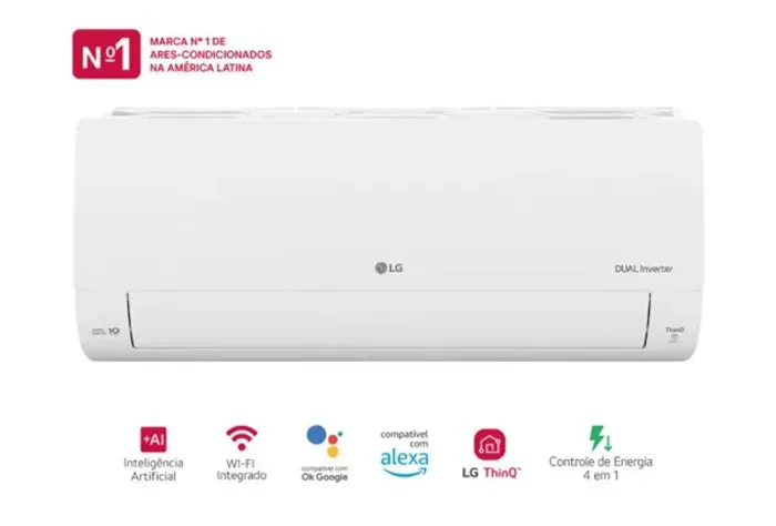 Ar-Condicionado LG AI Dual Inverter Voice 9.000 BTU Frio 220V