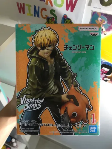 Action Figure Chainsaw Man Denji & Pochita (100% Original) - Vibration Stars