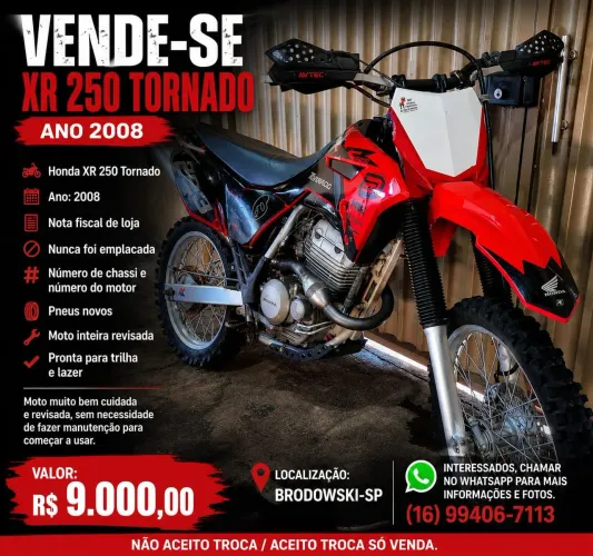 Xr 250 tornado trilha