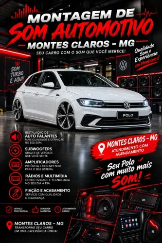 Montagem de som automotivo
