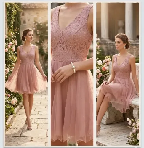 Vestido Rosa claro de festa 