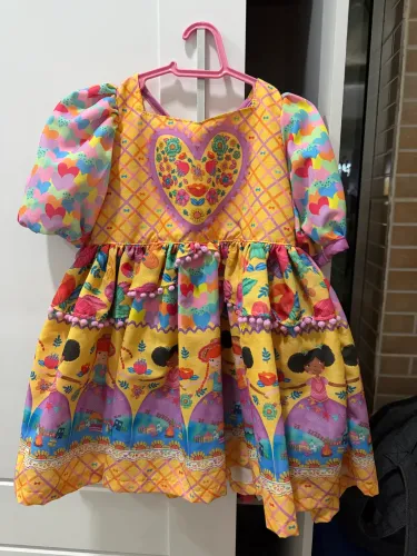 Vestido alphabeto festa junina