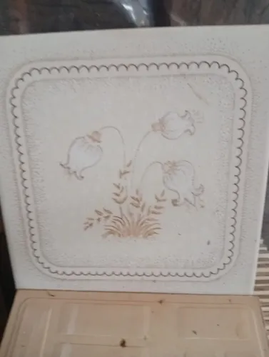 Azulejo Antigo Matarazzo 15x15 Floral Pontilhado - 47 Unidades Novas Sem Uso