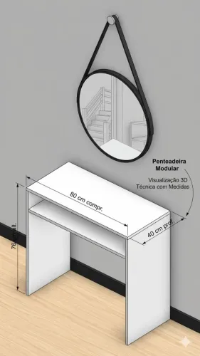 Mesa Penteadeira ou estudos 100% mdf