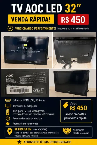 TV AOC 32 polegadas