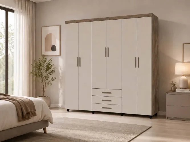 Guarda Roupa Titan 6 Portas 3 Gavetas Direto da fábrica