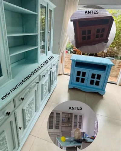 Restauração de móveis pintura e pequenos reparos.