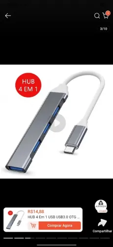 Hum usb 4 entradas
