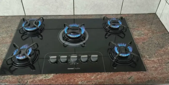 Fogão Cooktop a gás 5 bocas Cônsul 
