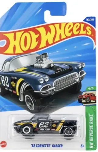 Hot Wheels Super T-hunt 62 Corvette Gasser 2025 Lote J, LACRADO, TOP