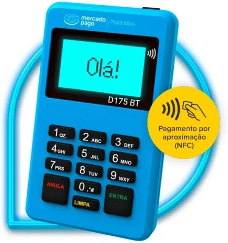 Máquina Point MiniChip Mercado pago tenho 3 funcionando 2 para brinde