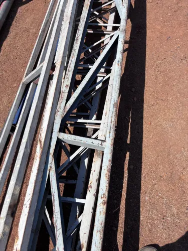 Tesoura estrutura metálica barracao 6,5 m