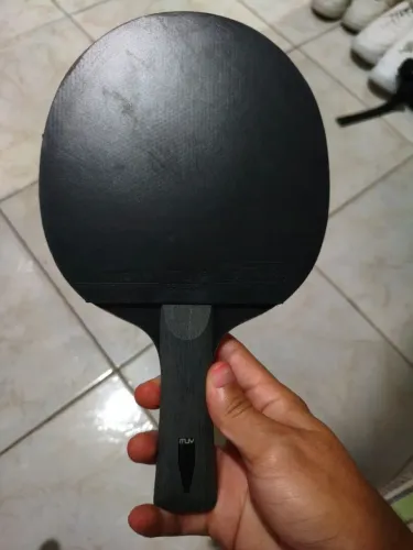 Raquete tênis de mesa 9.0S Carbon Shakehand 