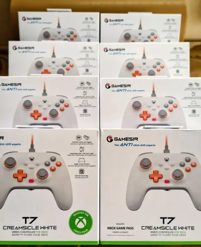 controle Xbox Series S X com fio Gamesir T7 Branco novo lacrado