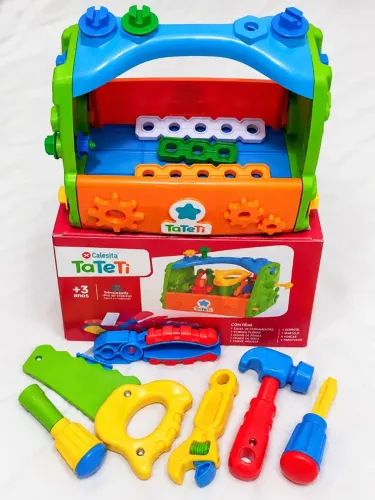 Caixa de Ferramentas Infantil TaTeTi Calesita Completa + Caixa Original