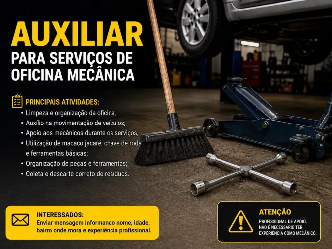 Auxiliar de oficina mecanica