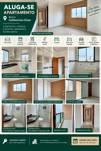 ALUGA-SE APARTAMENTO - BAIRRO GUILHERMINA VIEIRA CHAIER