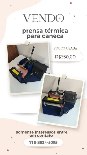 Prensa térmica para caneca