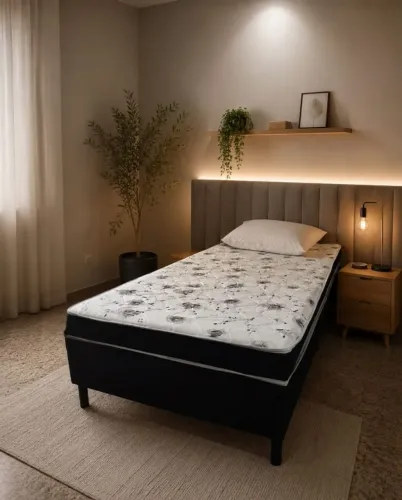Cama box solteiro conjugada 