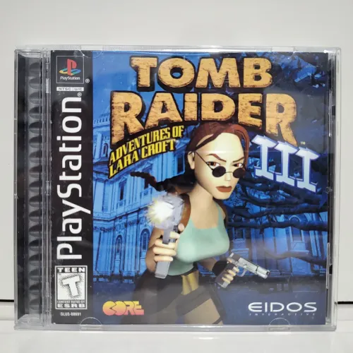 Tomb Raider 3 PS1 Original Americano Black Label Completo Jogo Playstation 1 One CIB
