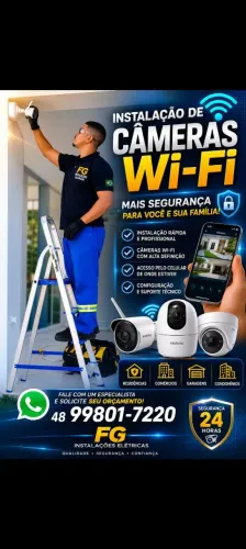 Instalação de câmeras wifi