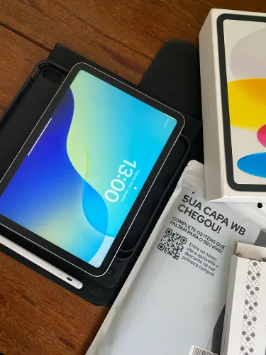 iPad 10  + Capa, Teclado, Caneta e mouse WB originais 