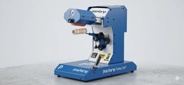 Máquina Transfer Giro 360° Popstamp Rotstamp Turbo - Alta Produção (120 pçs/h)