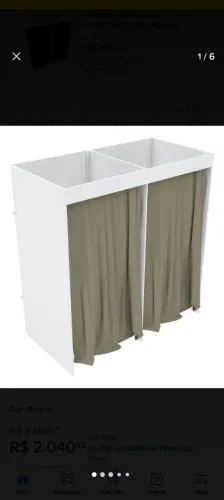 Provador em perfeito estado de conservação, provador duplo em madeira MDF .