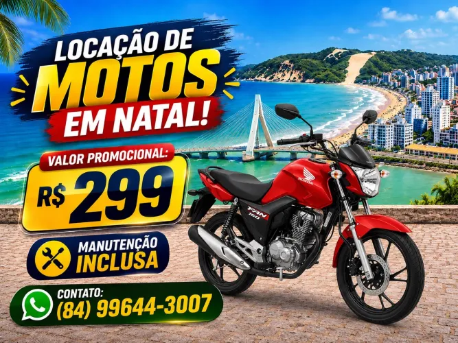 Aluguel de moto em Natal!