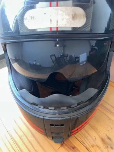 CAPACETE PEELS INTEGRAL - PRETO/VERMELHO