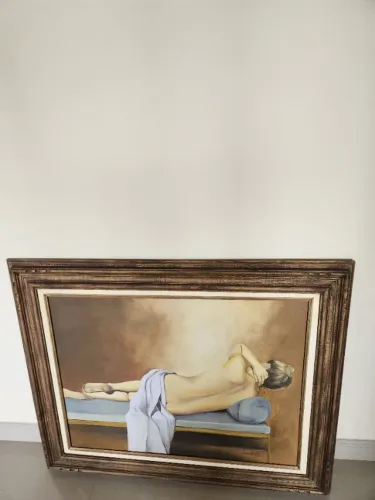 Quadro Mulher Deitada no Divã de Consuelo Arantes