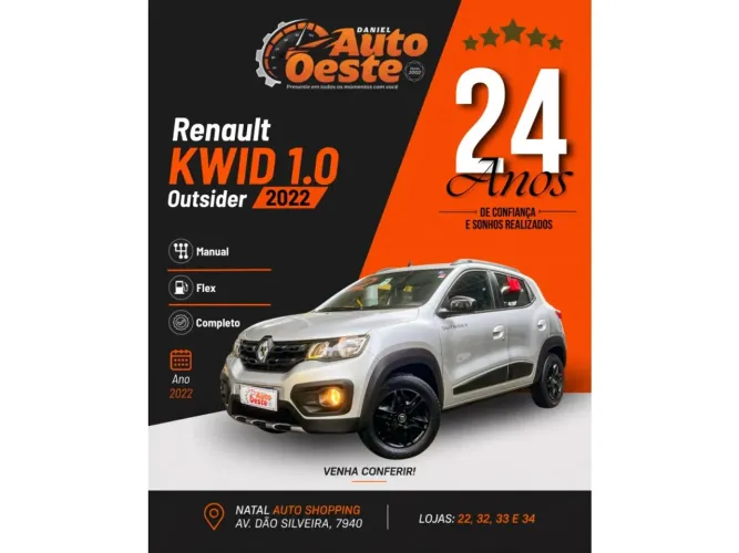 Renault Kwid Outsider 1.0 Flex 12V 5P Mec. 2022