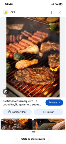 Contrato churrasqueiro parar trabalhar com espetinho na brasa com experiência em churrasco