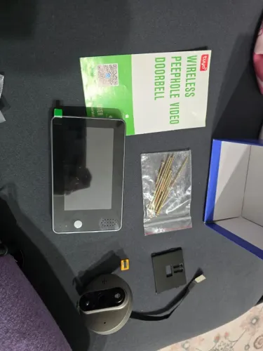 Olho Mágico Digital Tuya Wi-Fi com Câmera e Tela - SEM AUDIO