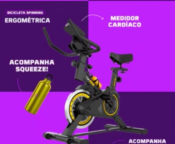 Bike spinning ergométrica nova