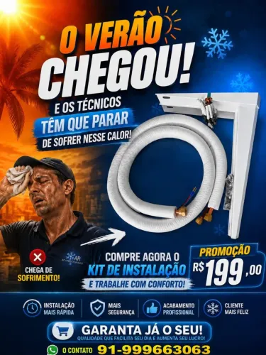 Kit instalação para Split 