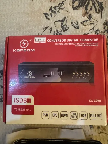 Conversor Digital Terrestre Kapbom KA-1998 - Novo, Lacrado - Full HD