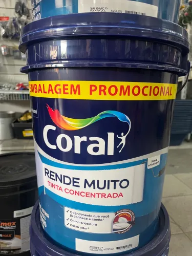 Tinta Coral Rende Muito balde 20lts Branco