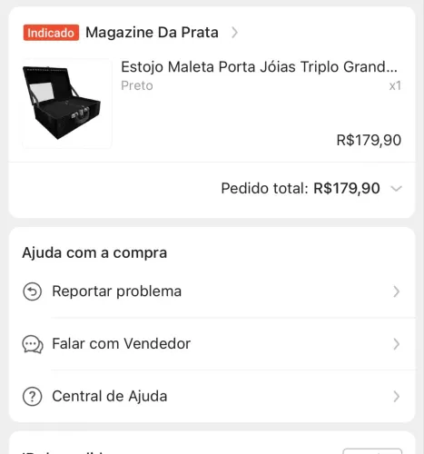 Maleta Joias/semijoias/pratas/bijuterias