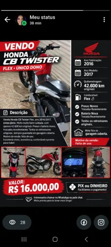 Moto CB TWISTER 