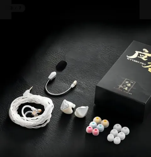 Fone In-ear Kinera Celest Wyvern Pro Com Mic Profissional Co Branco