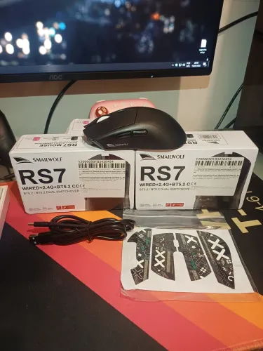 MOUSE GAMER SMAILWOLF RS7 - PRODUTO NOVO