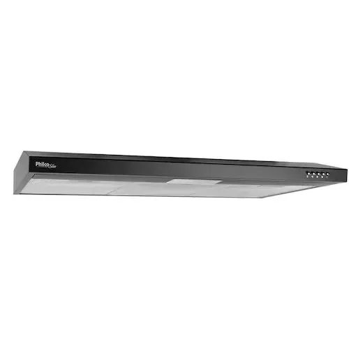 Depurador e Exaustor de Ar Philco Slim PDR90P Preto com 3 Velocidades - 90 cm - 110V