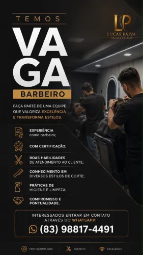 Vagas para Barbeiro