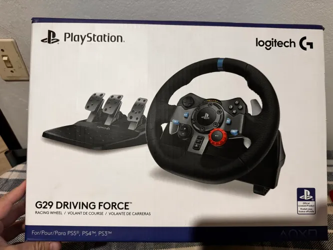 VENDO VOLANTE LOGITECH G29 + SUPORTE + CÂMBIO + CADEIRA