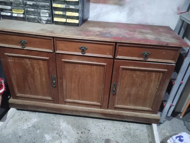Buffet Rack Antigo Madeira de Lei