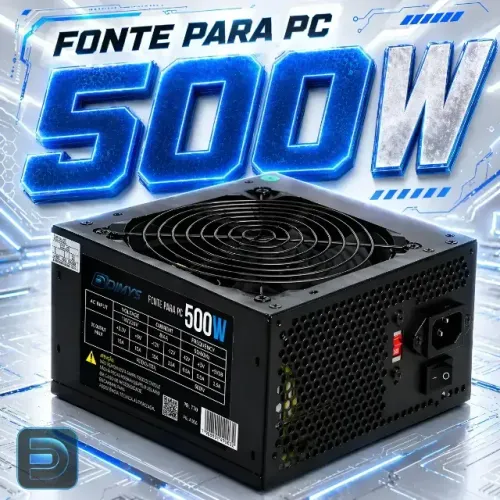 fonte 500w atx real Knup na caixa nova