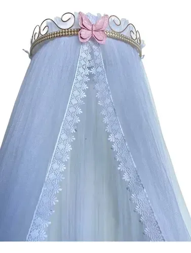 ARCO DE MOSQUITEIRO PARA BERÇO COM PÉROLAS 