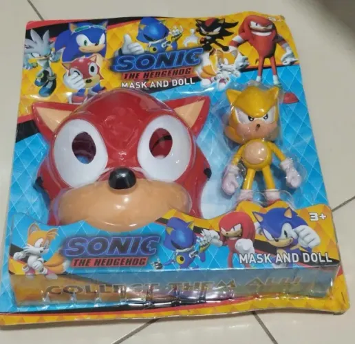   Boneco do Sonic com Máscara Infantil